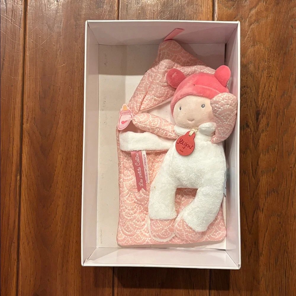 Jolijou DouDou Et Compagnie Paris Baby Doll with Comforter